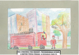 Kóti Szabolcs (9 éves, Nyíregyháza TINI’ART Képzős Műhely és a FREE DANCE Művészeti Iskola): Ha a macska fán rekedt, technikában nyerő, a bátor tűzoltóknál a kosaras emelő! Felkészítő: Nagy Zoltán