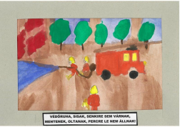 Tóth Balázs (13 éves, Nyíregyháza TINI’ART Képzős Műhely és a FREE DANCE Művészeti Iskola): Védőruha, sisak, senkire sem várnak, mentenek, oltanak, percre le nem állnak! Felkészítő: Nagy Zoltán