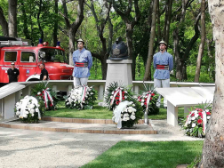 Felavatták a Fiumei Úti Nemzeti Sírkertben a Nemzeti Tűzoltó Emlékhelyet